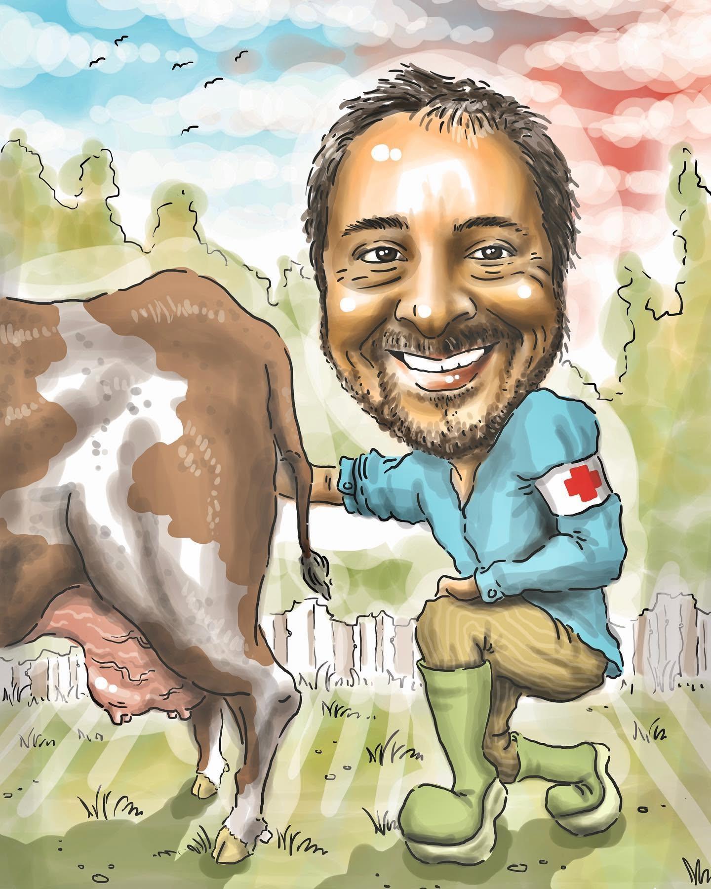 Karikatura – na pastvě